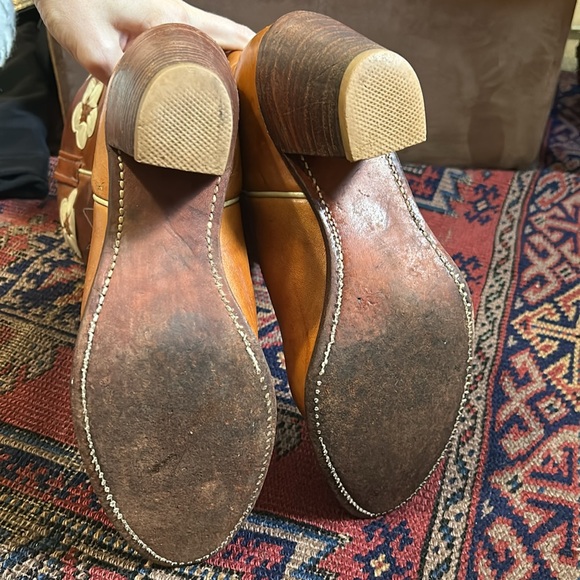 Vintage 70s RARE Acme floral and leaf Heeled Western mid calf boot sz 8.5 - Picture 4 of 16